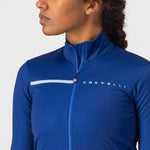 Castelli Sinergia 2 woman long sleeves jersey - Blue light blue