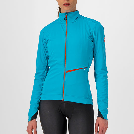 Castelli Go frau jacke - Hellblau