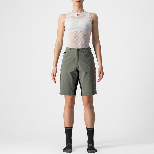 Short femme Castelli Unlimited Baggy - Gris