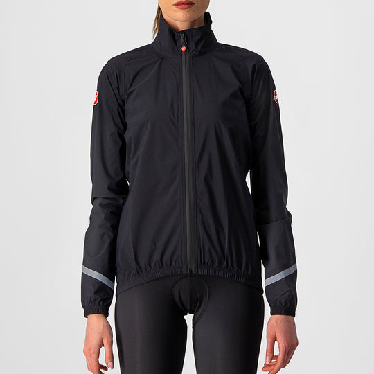Jacket femme Castelli Emergency 2 Rain - Noir