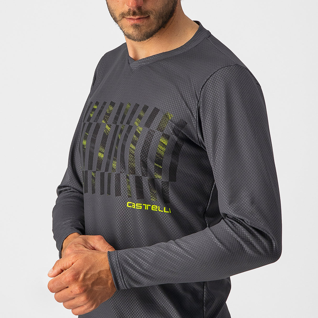 Maglia maniche lunghe Castelli Trail Tech Tee - Grigio - M