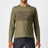 Maglia maniche lunghe Castelli Trail Tech Tee - Verde scuro - M