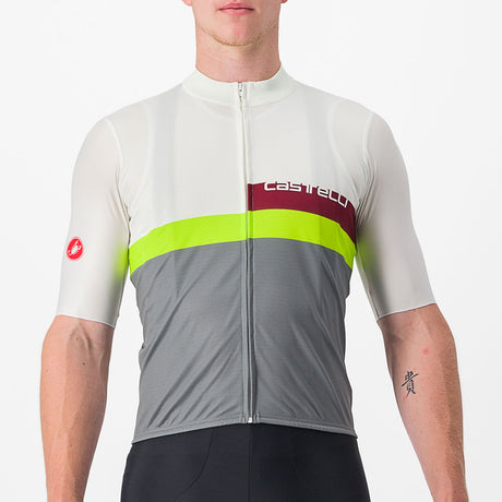 Maglia Castelli A Blocco - Bianco grigio - A