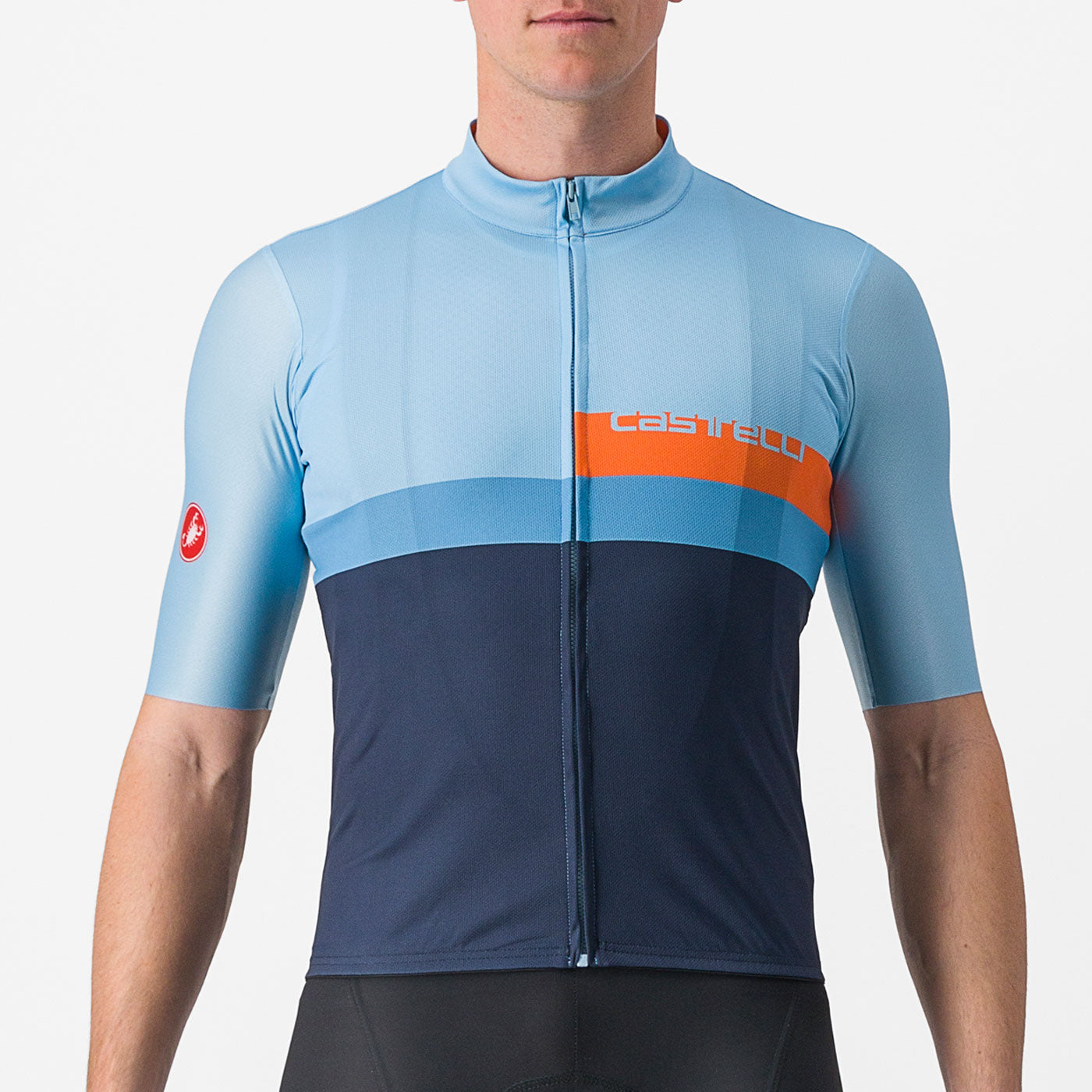 Castelli A Blocco jersey Light blue blue