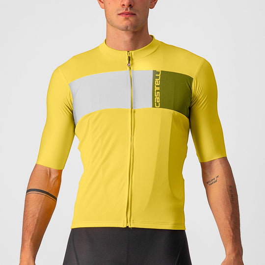 Maillot Castelli Prologo 7 - Amarillo blanco