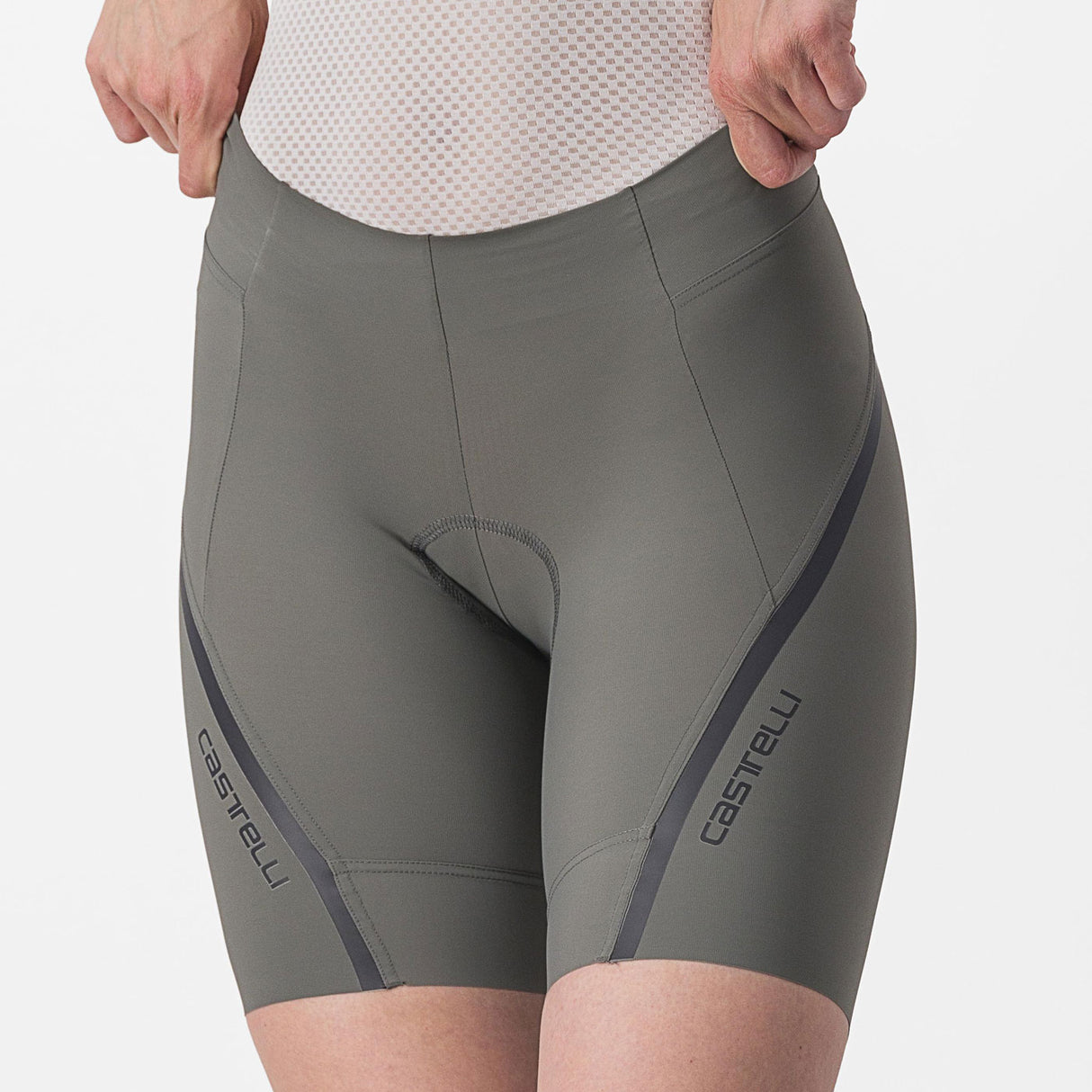 Pantaloncini donna Castelli Velocissima 3 - Grigio chiaro - N