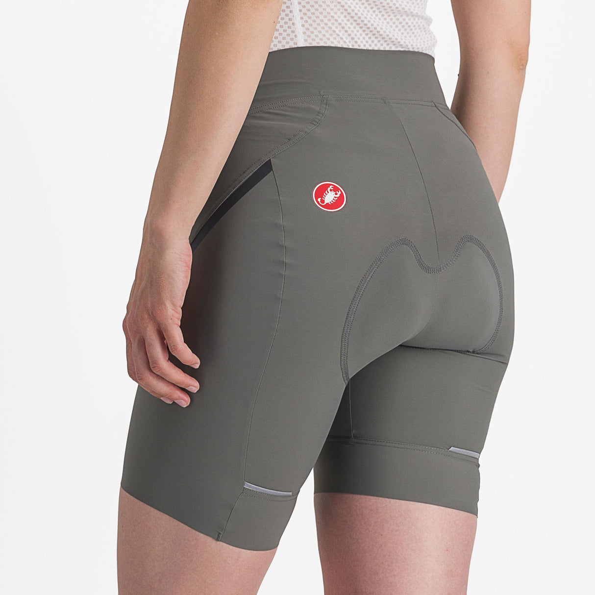 Pantaloncini donna Castelli Velocissima 3 - Grigio chiaro - O