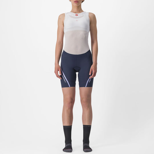 Short femme Castelli Velocissima 3 - Bleu fonce