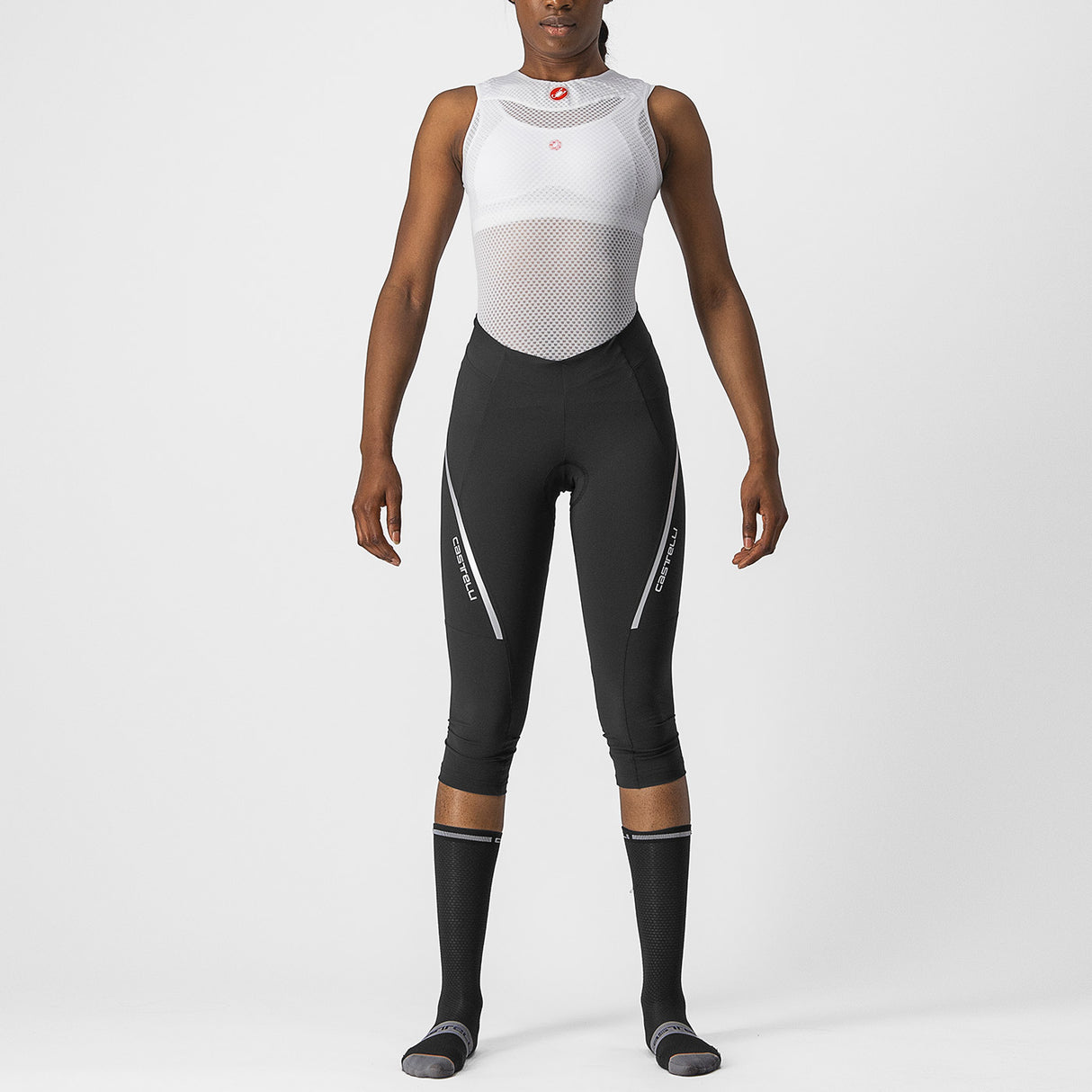 Bermuda donna Castelli Velocissima 3 - Nero grigio - F