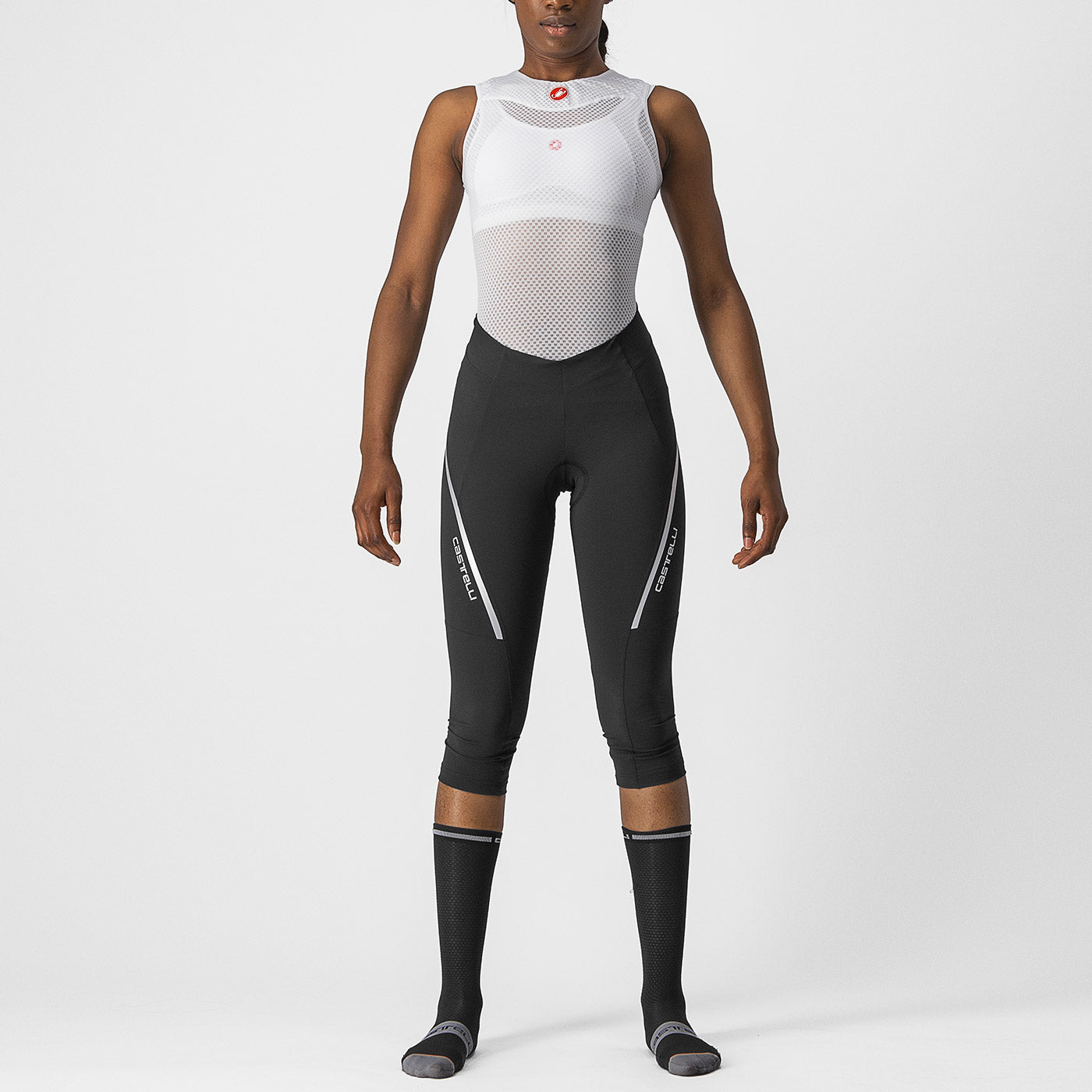 Bermuda donna Castelli Velocissima 3 - Nero grigio - F