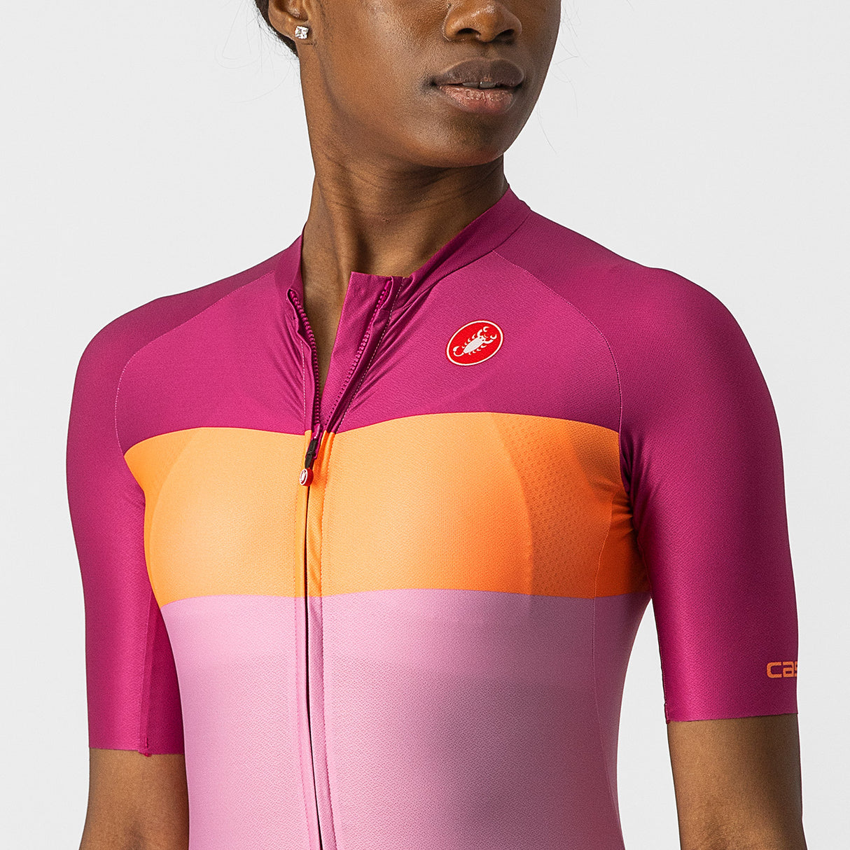 Maglia donna Castelli Aero Pro - Rosa fucsia - H