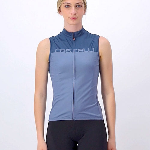 Maglia donna senza maniche Castelli Velocissima - Blu - E