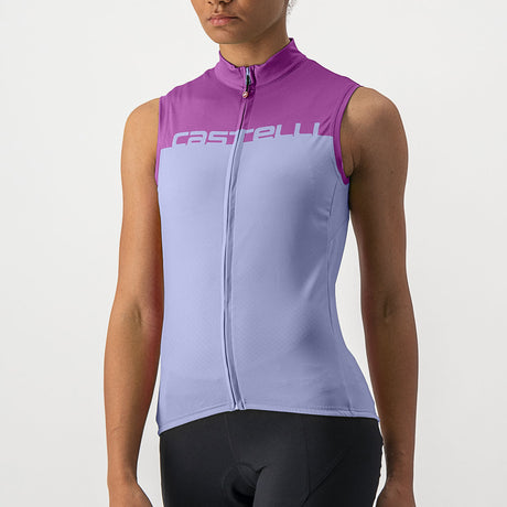 Maglia donna senza maniche Castelli Velocissima - Viola - D