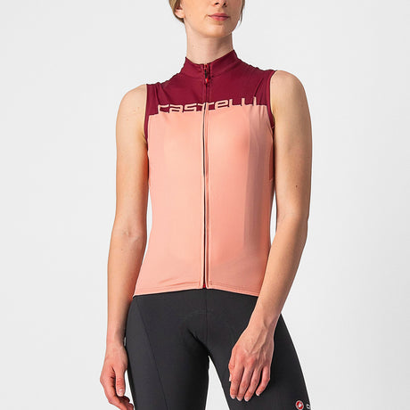 Maglia donna senza maniche Castelli Velocissima - Bordeaux - C