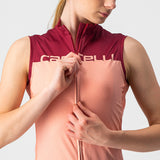 Maglia donna senza maniche Castelli Velocissima - Bordeaux - E