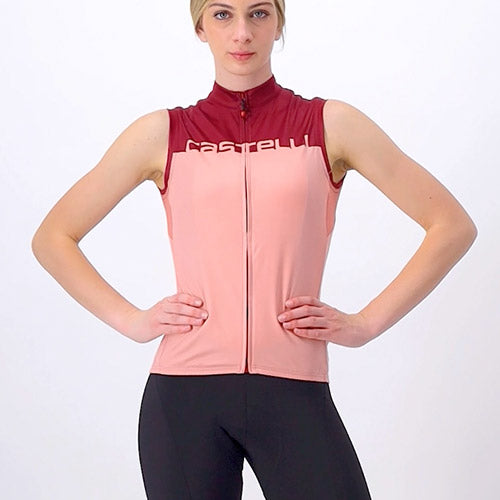 Maglia donna senza maniche Castelli Velocissima - Bordeaux - G
