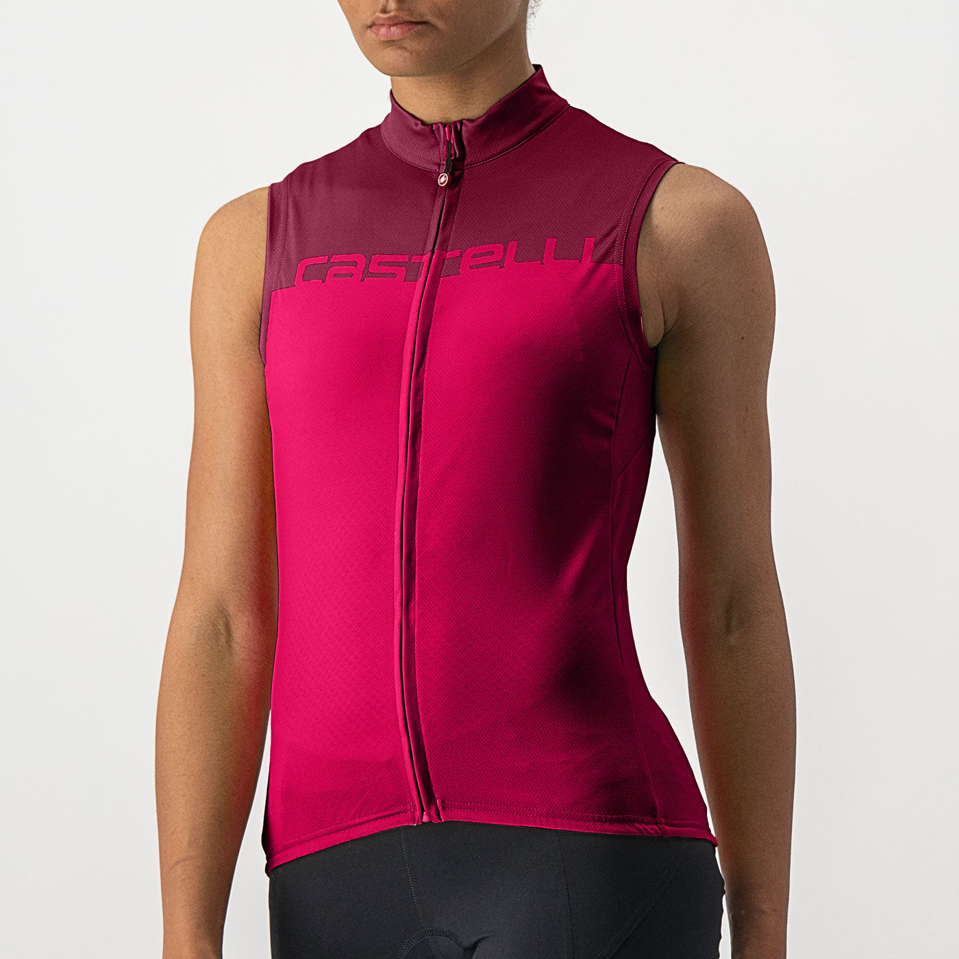 Maillot femmes sans manches Castelli Velocissima Rouge