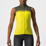 Maglia donna senza maniche Castelli Velocissima - Giallo - A