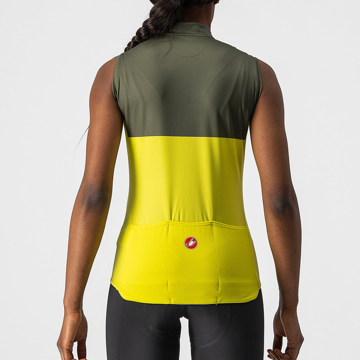 Maglia donna senza maniche Castelli Velocissima - Giallo - B
