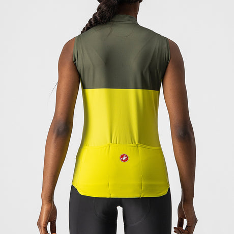 Maglia donna senza maniche Castelli Velocissima - Giallo - B