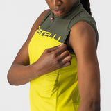 Maglia donna senza maniche Castelli Velocissima - Giallo - C