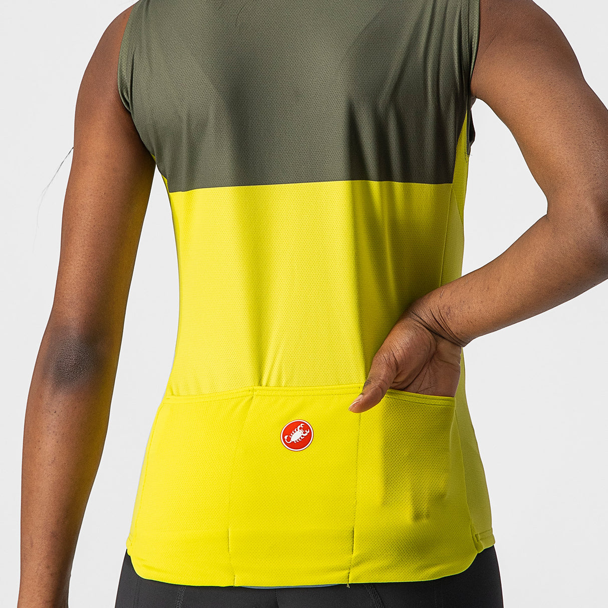 Maglia donna senza maniche Castelli Velocissima - Giallo - D