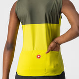 Maglia donna senza maniche Castelli Velocissima - Giallo - D