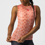 Castelli Pro Mesh 3 woman sleeveless base layer - Pink