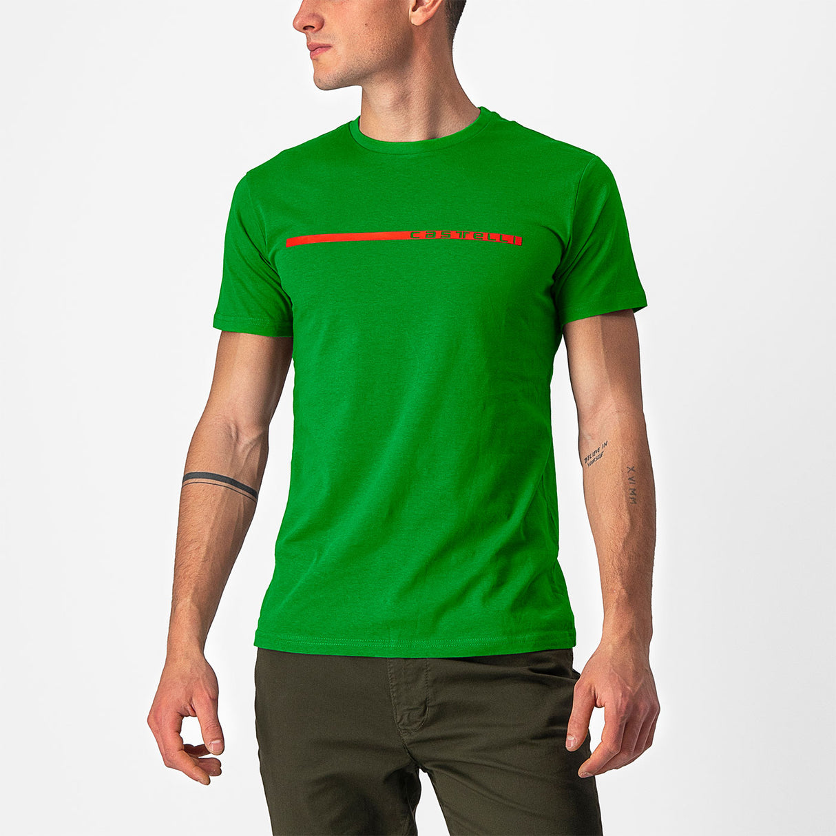 T-Shirt Castelli Ventaglio - Verde - M