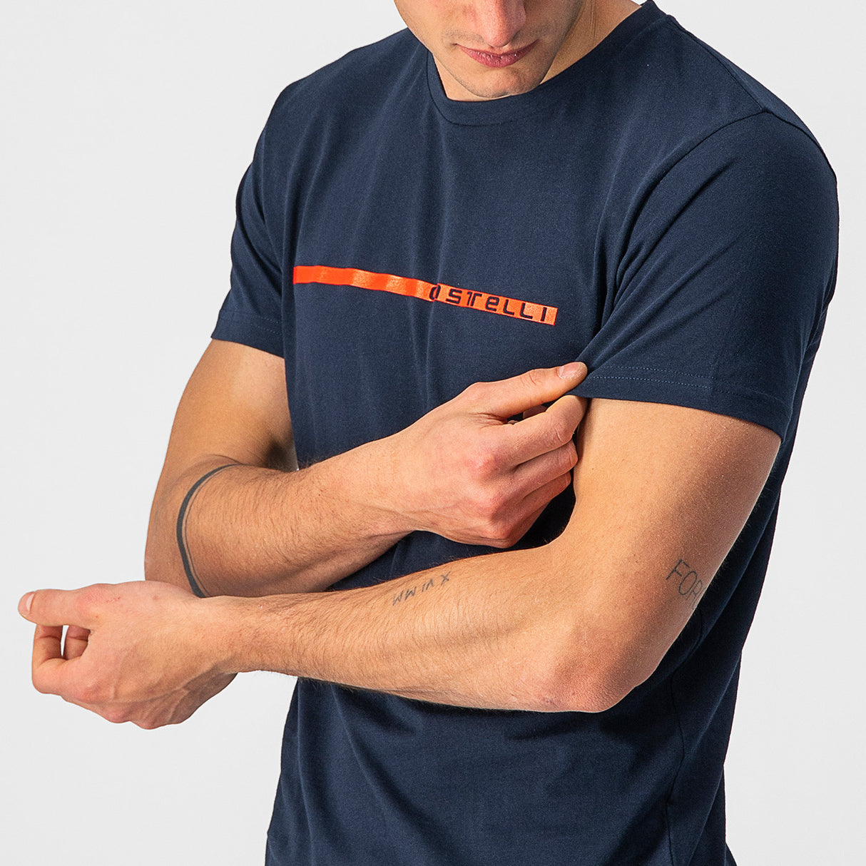 T-Shirt Castelli Ventaglio - Blu - E