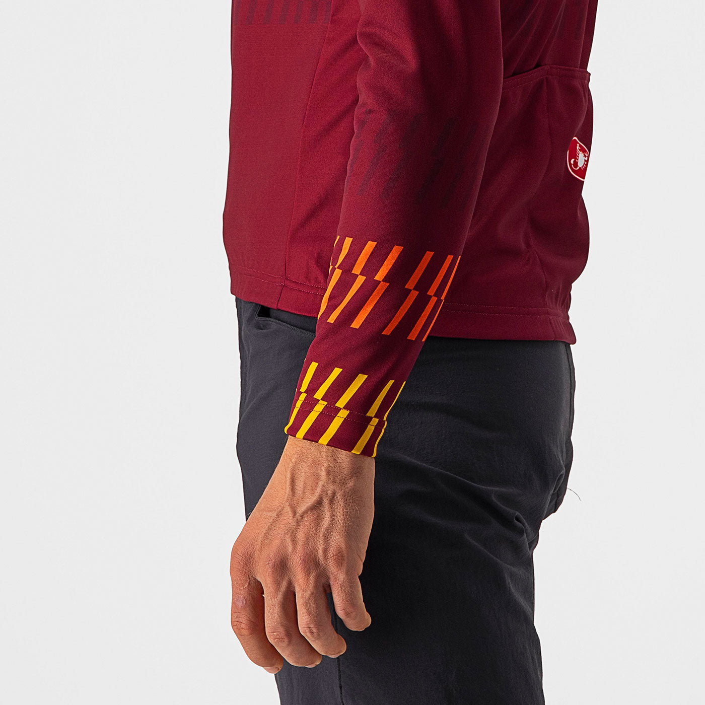 Castelli Unlimited Thermal long sleeves jersey Bordeaux All4cycling