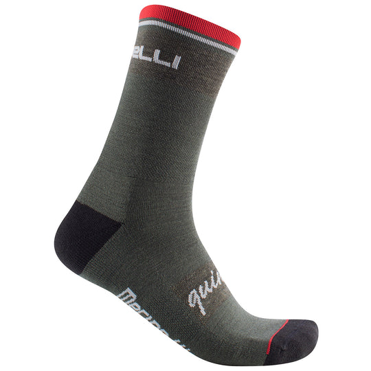 Castelli Quindici Soft Merino Socken - Dunkel grun