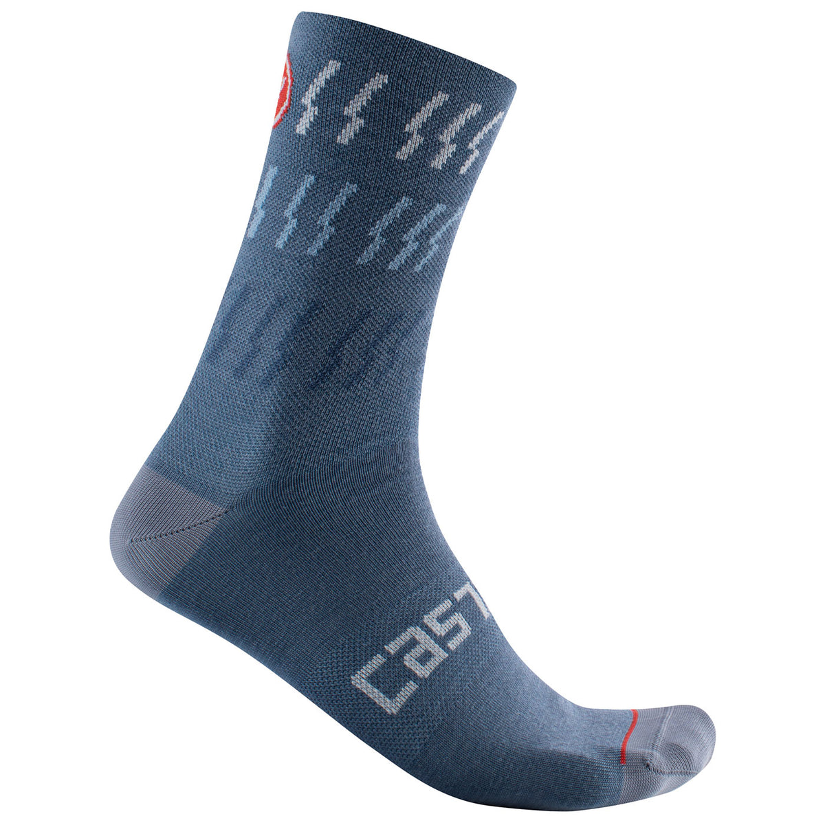 Calze Grip PDX Perfect Next Slim, Azzurro, Altezza Metà Polpaccio, Con Silicone Antiscivolo E Supporto Arco Plantare - 4