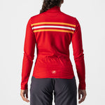 Castelli Unlimited Thermal woman long sleeves jersey - Red