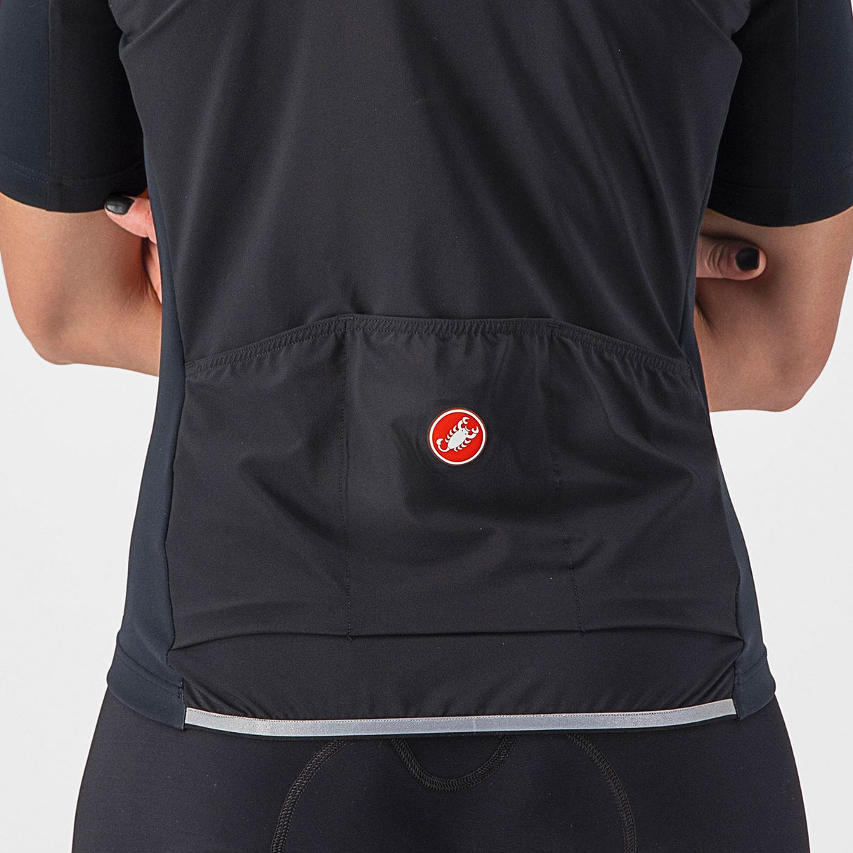 Maglia donna Castelli Perfetto RoS 2W Wind - Nero - F