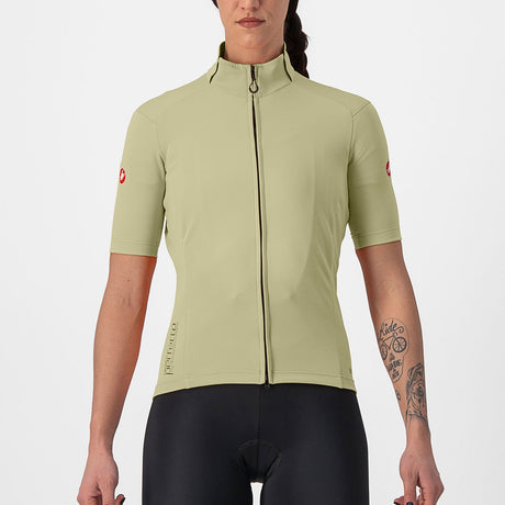 Maglia donna Castelli Perfetto RoS 2W Wind - Verde - D