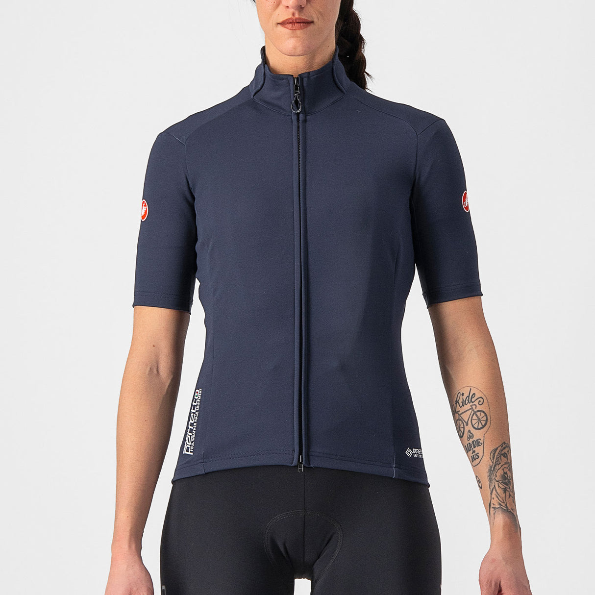 Maglia donna Castelli Perfetto RoS 2W Wind - Blu - F