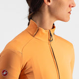 Maglia donna Castelli Perfetto RoS 2W Wind - Arancio - I