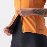 Maglia donna Castelli Perfetto RoS 2W Wind - Arancio - L