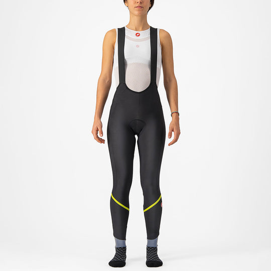 Culotte largo mujer Castelli Velocissima DT - Negro verde