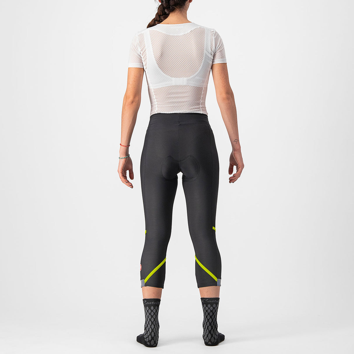 Bermuda donna Castelli Velocissima DT - Nero verde - F