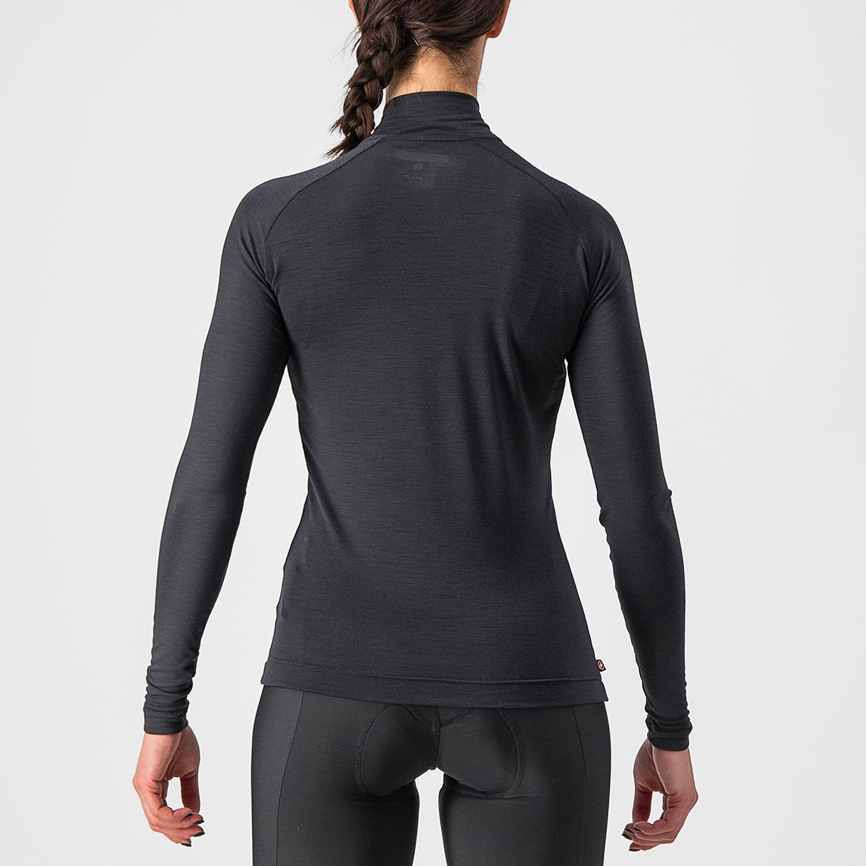 Maglia intima maniche lunghe donna Castelli Bandito Wool - Nero - D