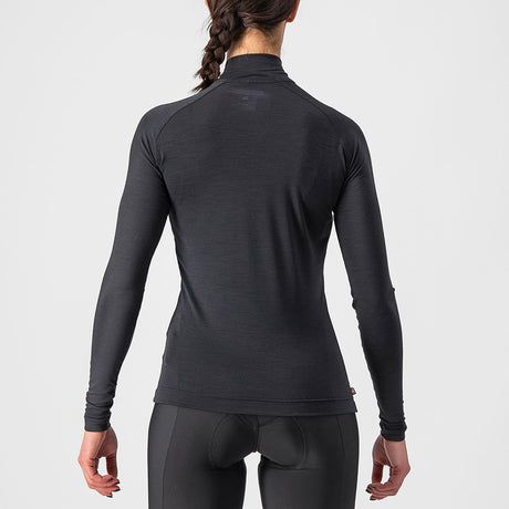 Maglia intima maniche lunghe donna Castelli Bandito Wool - Nero - D