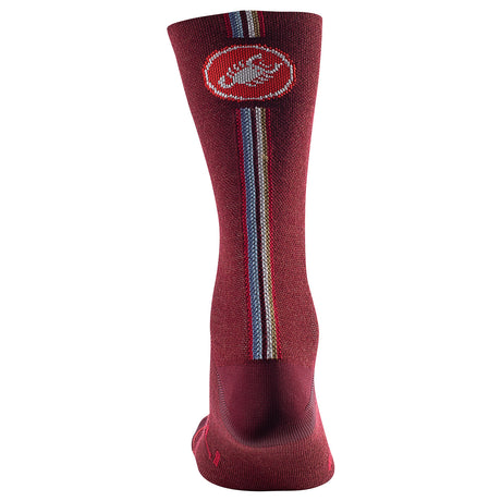 Calze Castelli Racing Stripe 18 - Bordeaux - B