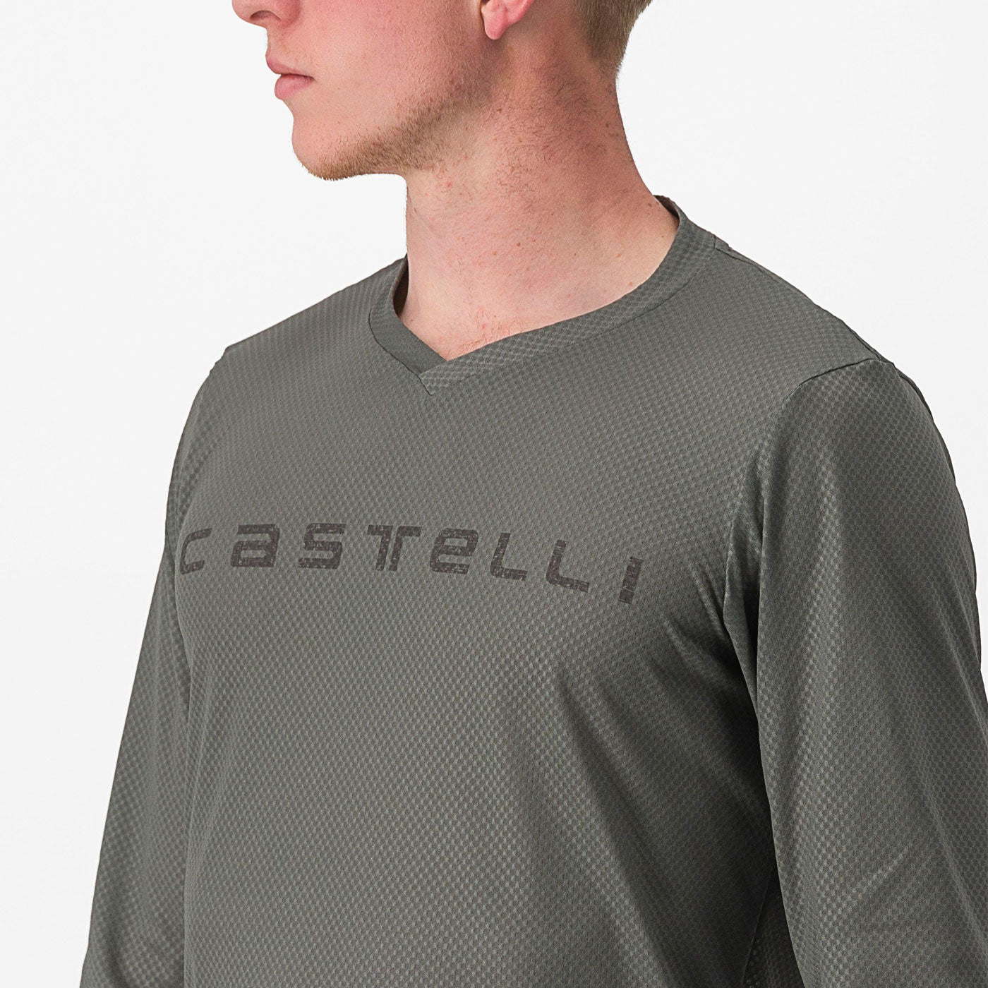 Maglia maniche lunghe Castelli Trail Tech Tee 2 - Grigio - A