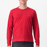 Castelli Trail Tech Tee 2 long sleeves jersey - Red