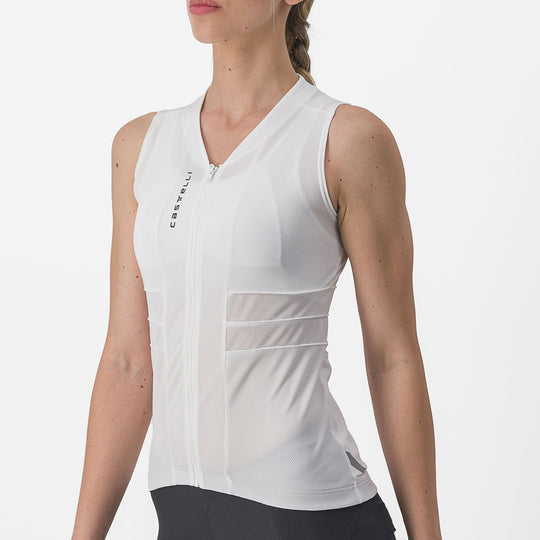 Castelli Anima 4 woman sleeveless jersey - White