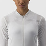 Castelli Anima 4 woman long sleeves jersey - White