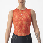 Camiseta interior sin mangas mujer Castelli Pro Mesh 4 - Naranja