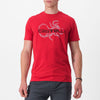 T-Shirt Castelli Finale - Rouge